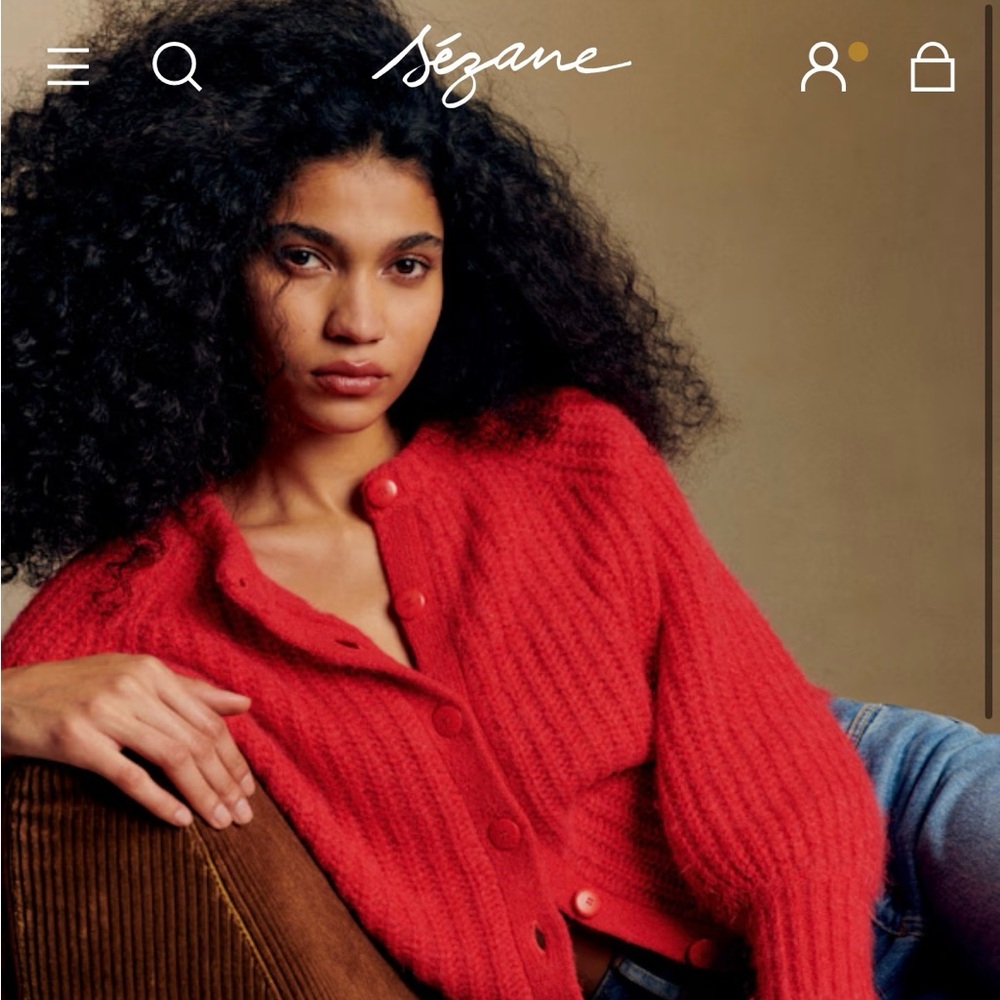Sezane Emilie Sweater in Red